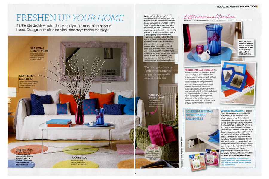 Ward House - tearsheet for House Beautiful